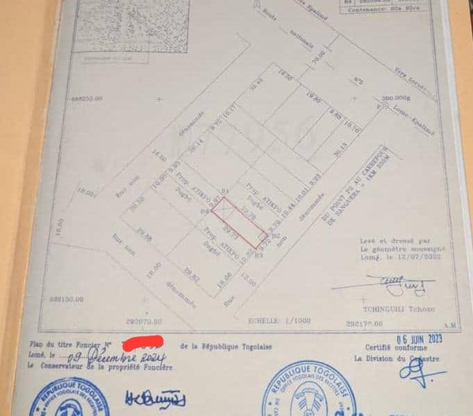 ✨✨`UN BON TERRAIN A VENDRE A ZANGUÉRA`